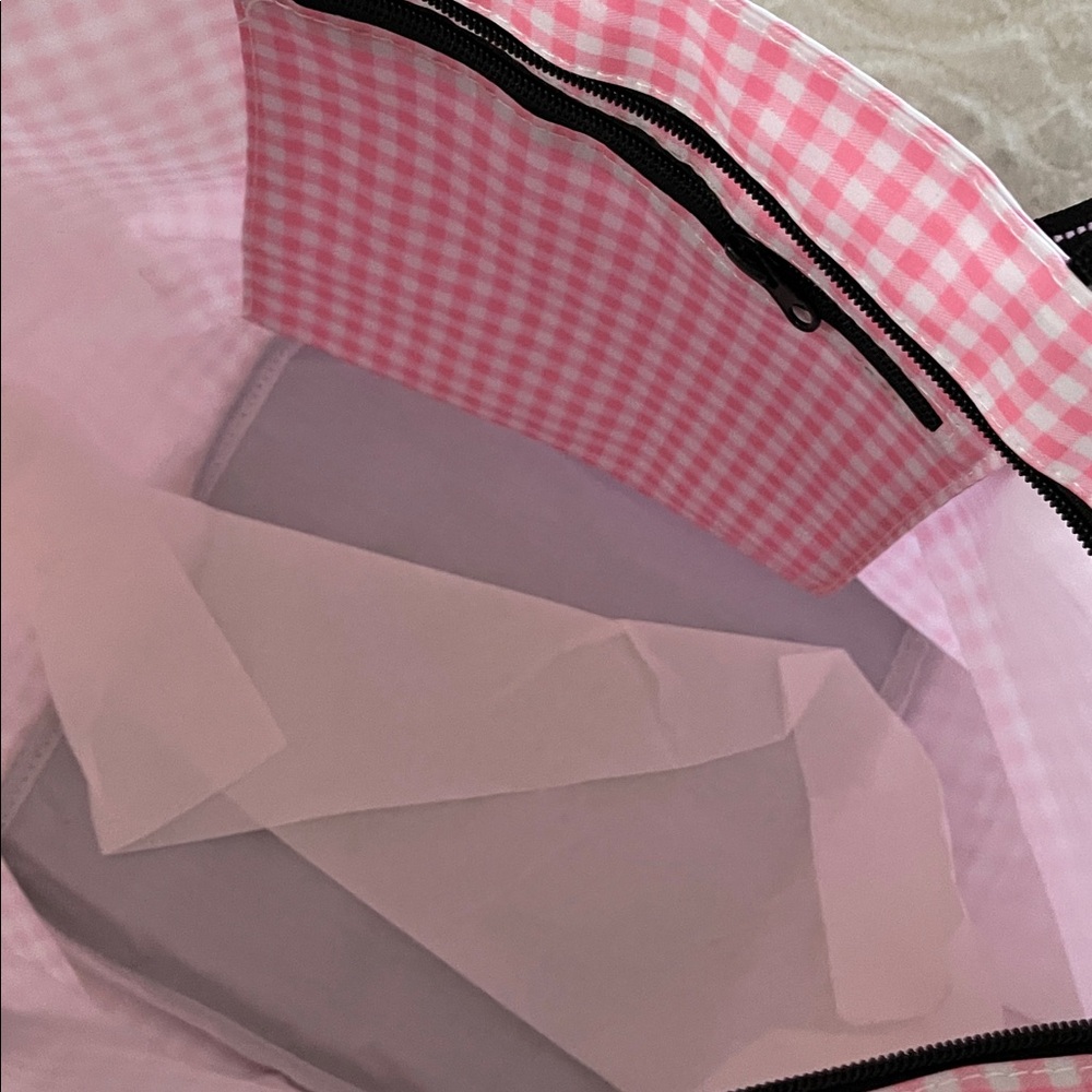 NEW Pink Gingham Cotton Canvas Tote Bag from Scout - Picture 2 of 6